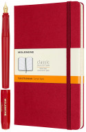 Moleskine X Kaweco Fountain Pen and Notebook Set - Red